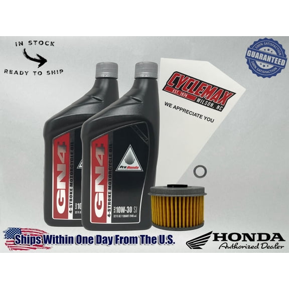 Cyclemax Standard 10W-30 Oil Change Kit fits 2017-2021 Honda Rebel 300 CMX300