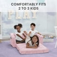 thumbnail image 2 of Sofá convertible a tumbona Serta Perfect Sleeper Pink Kids, 2 of 6