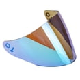 thumbnail image 3 of Visera para casco de motocicleta PC, visera protectora para casco de motocross para KYT GP Azul + Dorado, 3 of 6