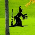 thumbnail image 4 of Clearance Sale! Halloween Witch Iron Tree Stake Metal Witch on Branch Steel Outdoor Metal Wall Art Home Garden Yard Patio Outdoor Statue Stake Black, 4 of 6