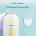 thumbnail image 3 of Humidificador de aire, mini humidificador ultrasónico 320ml, humidificador WiFi con control de voz, control remoto y función de temporizador, humidificador blanco, 3 of 5