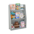 thumbnail image 6 of PORKISS 3 Tier Bookshelf for Kids, Wooden Kids Book Rack, Modern Kids Bookcase for Bedroom, Playroom and Classroom, Grey, 6 of 10