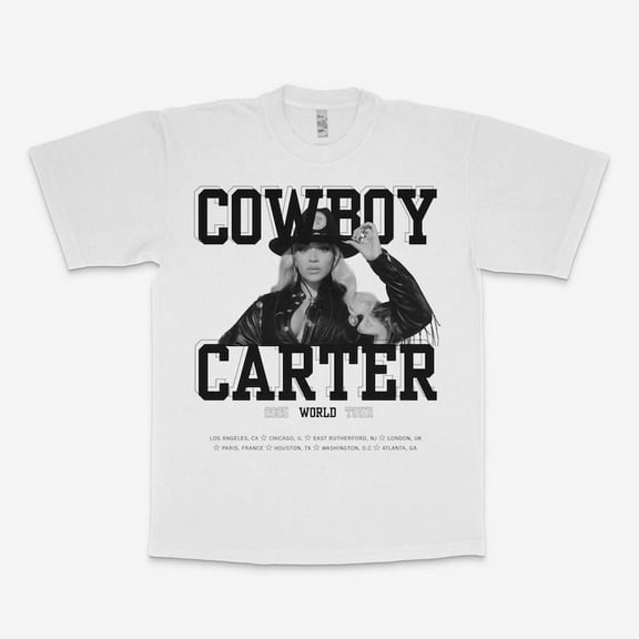 Beyonce Cowboy Carter Unisex Tour Shirts 2025, Retro Graphic Unisex Shirt
