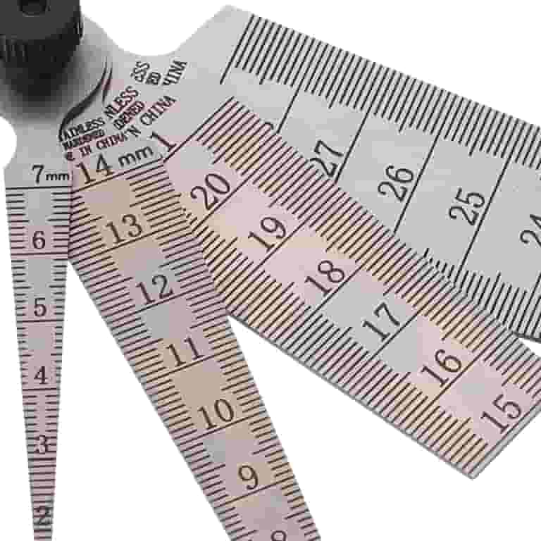 Taper Gauge Gap Gage Welding Wedge Feeler Gap Feeler Wedge Gap Hole Measuring Instrument (1-15mm Taper Gauge Gap Gage Welding Wedge Feeler Gap Feeler Wedge Gap Hole Measuring Instrument (1-15mm