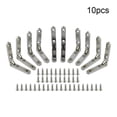 thumbnail image 1 of Bgsha 10PCS 90° Support Hinge Fan Wooden Box Hardware Accessories Iron Hinge, 1 of 9