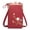 🔥 Wine_Hot, variant on Oefntac Sling Bag Women Sling Crossbody Wallet Purse Mobile Cell Phone Holder Small Leather Mini Shoulder Adjustable Strap Multi Zipper Card Slot Everyday Travel Organizer