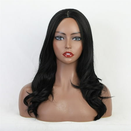 Adpan Fashion Sexy Curly Wigs Women High Synthetic Wig Black Long Quality Party Wig Wigs Black on Sale!