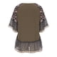 thumbnail image 5 of Tops para mujer Camisas Blusas Elegante Casual Cuello redondo Gasa Muñeca Mangas Leopardo Patchwork Estampado Top Blusa Odeerbi ODB-5, 5 of 8