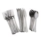 thumbnail image 3 of de cubiertos de plástico de 18 piezas, desechables, 8 tenedores de plástico, 8 cucharas de plástico, 8 cubiertos de plástico, de utensilio Plata Macarena Cubiertos Cubiertos Desechables, 3 of 8