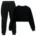 thumbnail image 2 of Kogui Girls Outfits Sets 2-Pack Harem Sweatpants for Infant Baby & Toddler Unisex Boys & Girls Size 4T 5T (Black,4-5 Years), 2 of 4