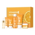 thumbnail image 3 of Xihbxyly Set de Cuidado Facial con Vitamina C, Limpiador Iluminador, Tónico Antioxidante, Crema Facial Refrescante, Rutina Diaria de Cuidado Facial, Todo Tipo de Piel, Cuidado Completo para Una Piel, 3 of 7