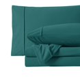 thumbnail image 3 of Sábanas de franela Sweet Home Collection King, color verde azulado, 3 of 3