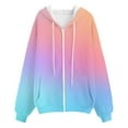 thumbnail image 3 of Gkeoshab Carhartt Hoodies for Women Womens Oversized Cardigan Sweaters 2025 Fall Long Lantern Sleeve Knit Open Front Lightweight Blue XXL, 3 of 3