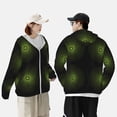 thumbnail image 4 of Fotbe Mandala With Marijuana Leaf Chaqueta con Protección Solar UPF 50+ para Hombre y Mujer, Camisa con Capucha y Bolsillos-Small, 4 of 7