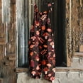 thumbnail image 2 of QATAINLAV Women's Summer Linen Bib Overalls Trendy Mushroom Print Hippie Jumpsuits Sleeveless Adjustable Strap Romper Casual Wide Leg One Piece Pants with Pockets Sales Today Brown XXL, 2 of 5