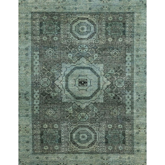 Ahgly Company Machine Washable Indoor Rectangle Abstract Gunmetal Gray Area Rugs, 2' x 5'