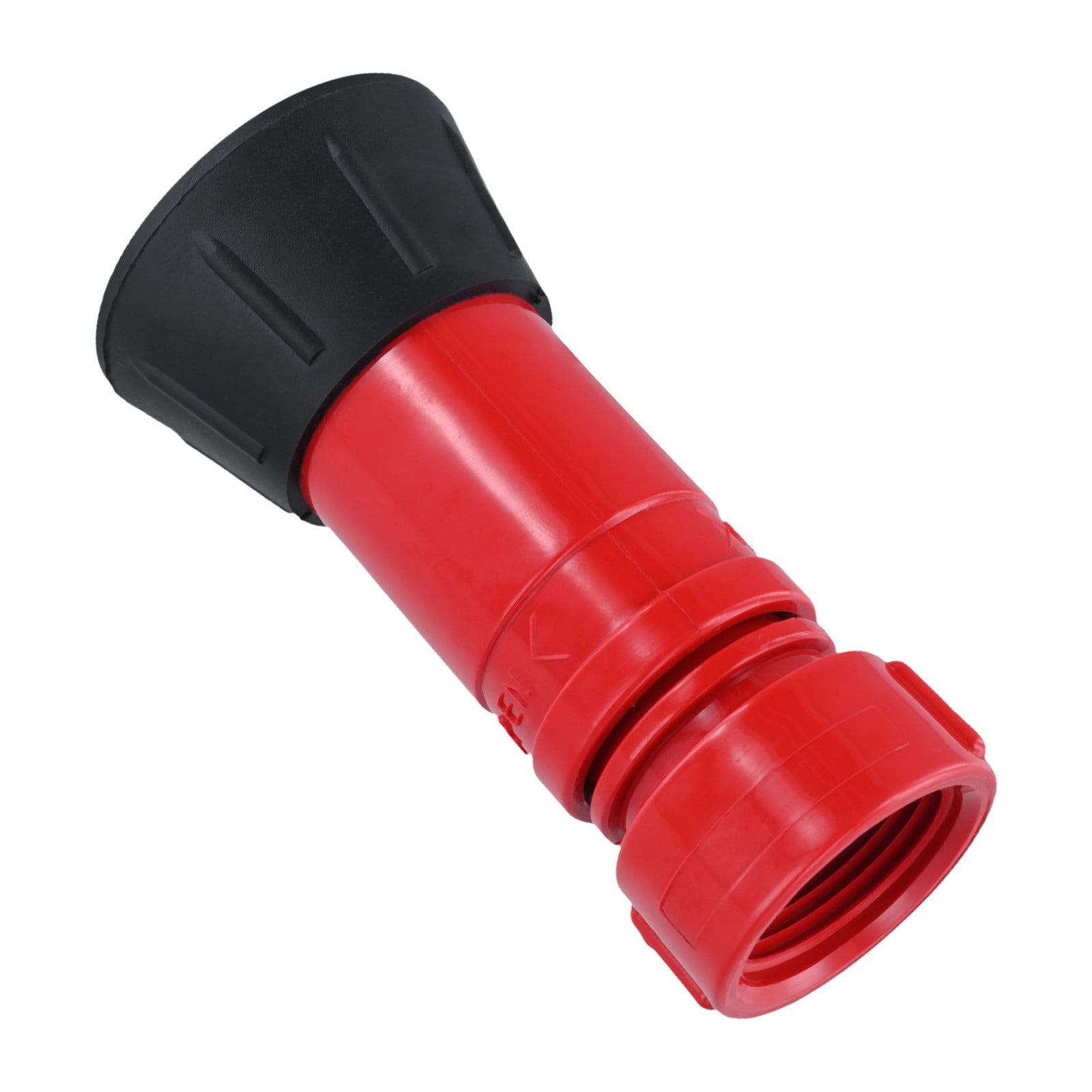 2 Pcs Fire Hose Nozzle 1 inch Heavy Duty Thermoplastic High Pressure Spray Nozzle for Fire Protection Landscaping Watering Flowers Vegetables Irrigation Sprinkler System Red