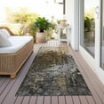 thumbnail image 6 of Addison Rugs Chantille Indoor/Outdoor Transitional Squares Brown Washable Runner Rug, 2'3" x 7'6", 6 of 6