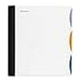thumbnail image 3 of Mintra Office Durable PREMIUM Spiral Notebook, ((White, 3 Subject, 8.5in x 11in)), Fabric Covered Coils, No Snags, Removable Adjustable Pocket Dividers, Ruler, Organization, Customizable, 3 of 4