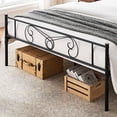 thumbnail image 4 of Metal Bed Frame Platform With Fashion Headboard And Footboard Metal Bed Mattress Foundation With 13.7" Storage No Box Spring Needed Easy Assembly, 4 of 7