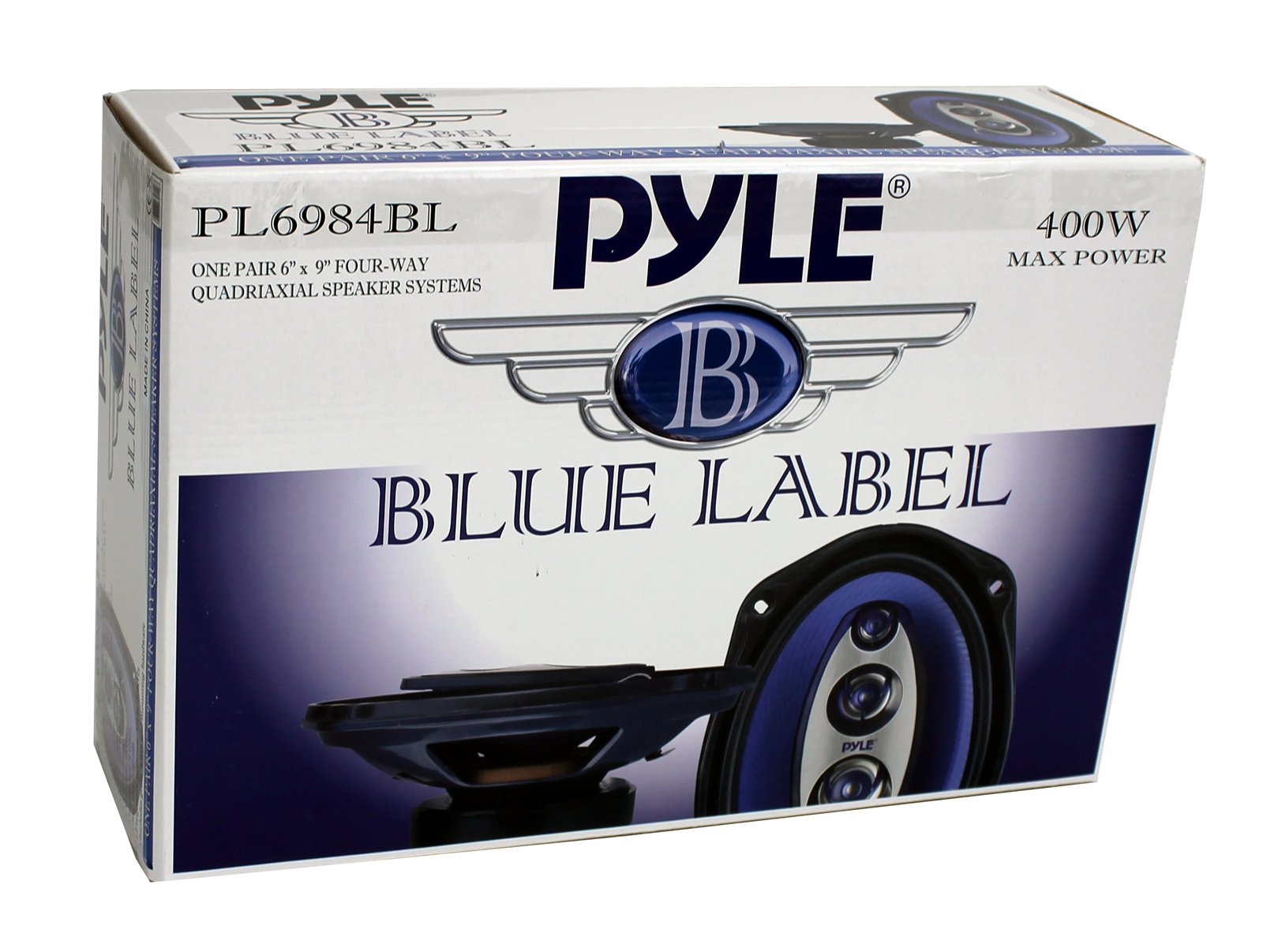 Pyle PL6984BL 6x9" 400 Watts 4-Way Car Coaxial Speakers Audio Stereo Blue - image 3 of 7
