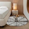 thumbnail image 3 of Vintage Gate Round Area Rugs Collection 3.3', Farmhouse Wooden Grain Shabby Chic Door Non Slip Indoor Circular Throw Runner Rug Floor Mat Carpet for Living Room Dining Table Bedroom Nursery, 3 of 9