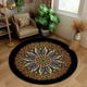 thumbnail image 4 of 2024 Bedroom mat Doormat Rectangle Floral rug Living Room Classic Ocean Rugs Kids Kitchen Stairs Carpet Anti-ski My Lux Decor Round, 4 of 6