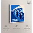 thumbnail image 2 of Orient Express Canvas Print Retro Fashion Decor by Art Remedy, Gallery Wrapped, 24 x 30, 2 of 6