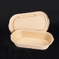 thumbnail image 3 of 10pcs 850ml Disposable Meal Prep Containers Paper Food Takeout Box Eco-friendly Lunch Boxes (Pulp Lid), 3 of 8