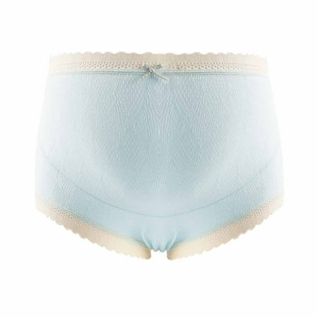 

TIANEK Lace Hipster Maternity Sexy Solid High Waist Tummy Contral Spring Bowknot Mother s Day Boyshort Panties for Women Clearance