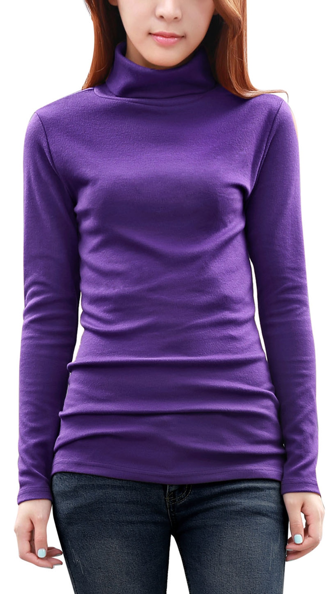 Women's Long Sleeve Knitted Tunic with 