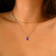 thumbnail image 4 of YongCo Fashionable 2 Layered Necklace With Rectangular Pendant And December Stone Designs for Daily Wear Dates Parties, 4 of 20