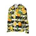 thumbnail image 2 of Kll Orange And Lemon Print Men'S Women’s Upf 50+ Sun Protection Outdoor Hoodie Jacket Long Sleeve Fishing Hiking Performance Shirt- X-Large, 2 of 8