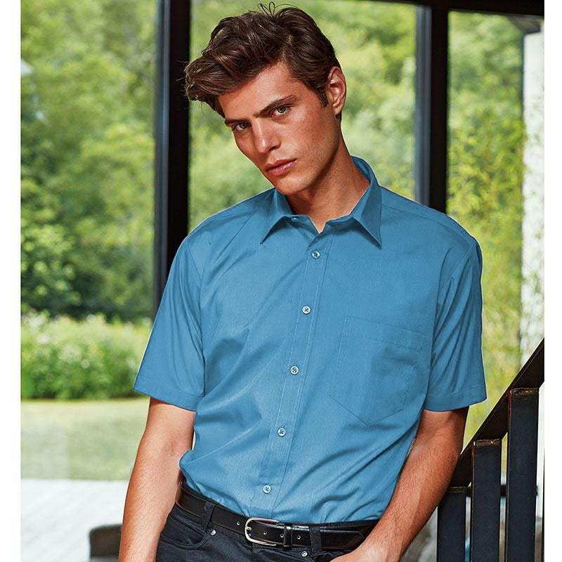 Premier Mens Short Sleeve Formal Poplin 