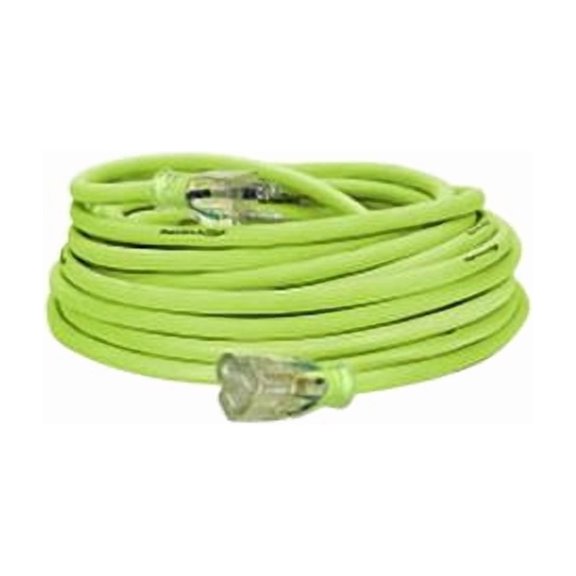 Flexzilla Pro Extension Cord, 12/3 AWG SJTW, 50', Outdoor, Lighted Plug FZ512830