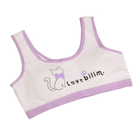 

Wozhidaoke underwear women New Lovely Girls Printing Vest Children Underclothes Undies teen girl gifts sports bras for women