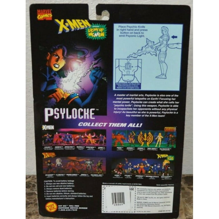 Marvel Comics X-Men Classic Light Up Weapon Psylocke (1997