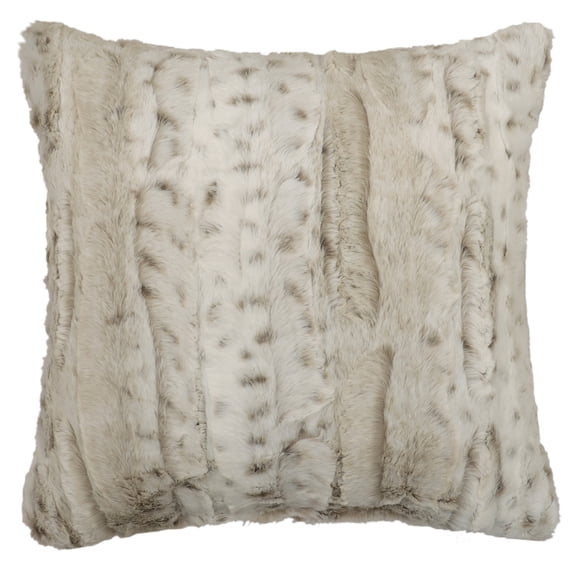 Mainstays Faux Leopard Print Decorative Throw Pillow, 18 Inch X 18 Inch, Black and White