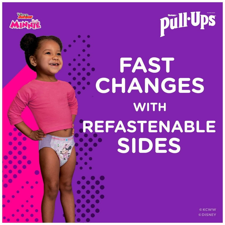 Huggies Pull-Ups Trainers Night Girls Nappy Pants, Size 5-6+ (2-4 Yrs)