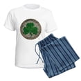 thumbnail image 5 of CafePress - Shamrock And Celtic Knots Pajamas - Women's Short Sleeve Print T-Shirt and Pants Light Cotton Pajama Set, 5 of 7