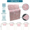 thumbnail image 6 of Christmas Table Runner, Pink White Snowflakes Pattern Cotton Linen Tablecloth Holiday Farmhouse Table Decor for Home,Kitchen,Dining Room,Indoor,Outdoor,13X70 Inches Long, Winter, 6 of 7