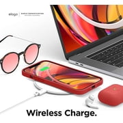elago iPhone 12 Pro Max Case - Liquid Silicone Case for iPhone 12 Pro Max 6.7 inch, Slim Design, Full Body Protection [Red]