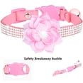 thumbnail image 2 of HLONK Cat Collar  Fashion Bling Rhinestone  Collars with Bell  Puppy Kitten Collar, 2 of 9