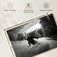 thumbnail image 5 of Elephant Stock Snow Skiing Wall Art - Horizontal Canvas Wall Art - Living Room Wall Decor - Sports Canvas - Black And Gray Decor - 12" x 8", 5 of 7