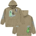 thumbnail image 6 of Minecraft Boys Pullover Hoodie, Creeper Graphic Fleece Sweatshirt, Olive Green, Sizes SXL, 6 of 8