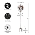thumbnail image 2 of Evergreen 85" Sphere Hydro Wind Spinner Weathered Cooper, 2 of 5