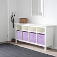 thumbnail image 4 of Contenedores de almacenamiento ShellKingdom de tela plegable, paquete de 2, color lavanda, 4 of 9