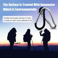 thumbnail image 5 of QSCQ Carabeaner Keychain Hook Set of 5 Locking Carabiner Clips for Hammock, Keychain, Outdoor, Camping, Hiking, Dog Leash Harness, 5 of 8