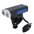 thumbnail image 2 of Peahefy Bicycle Head Light With Horn USB Rechargeable Night Riding Waterproof Bike Front Light With Horn Mountain Road Bike Lamp Bell, 2 of 8