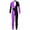 Purple, variant on YIZYIF Girls Teens Gymnastics Jumpsuit Shiny Rhinestone Ice Skating Bodysuit Long Sleeve Ballet Full Body Leotard